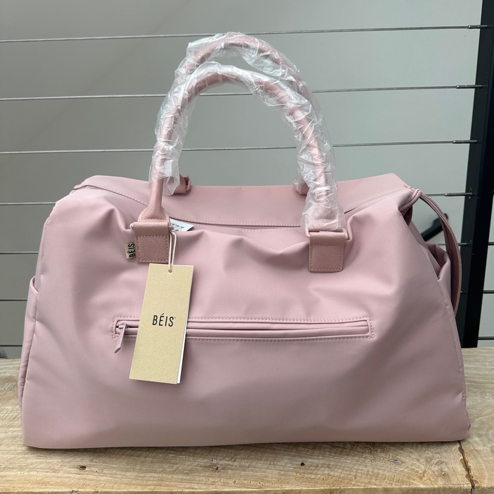 BEIS Commuter Duffle Bag Atlas Pink Travel Weekender Gym Carry On | NWT - Picture 2 of 14
